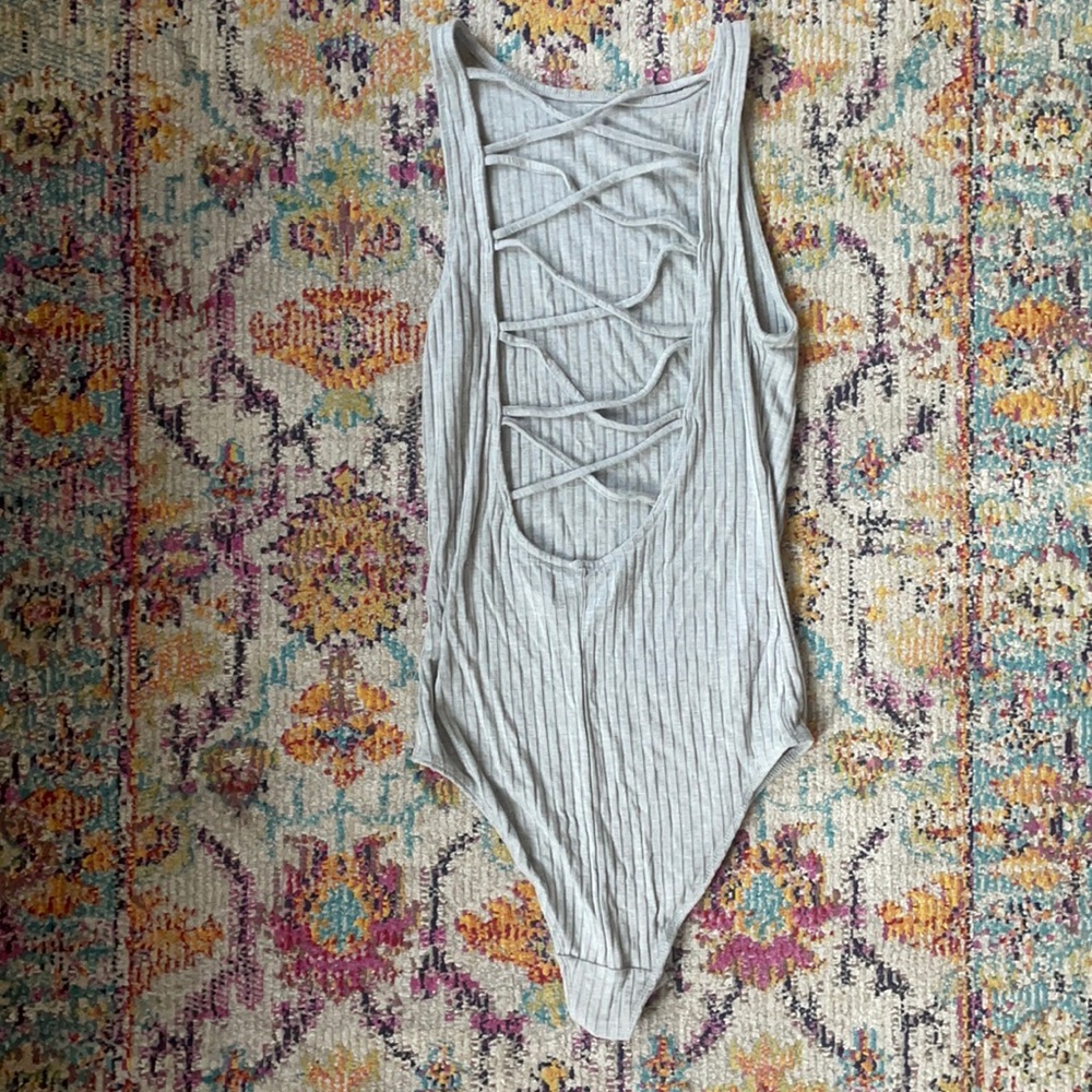 Heather grey Abercrombie & Fitch medium bodysuit.